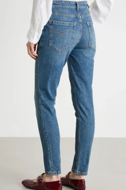 Jeans skinny a vita alta - Blu
