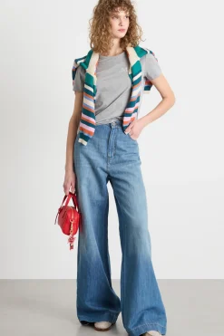 Jeans wide leg - Azzurro