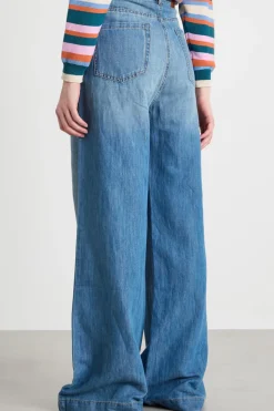 Jeans wide leg - Azzurro