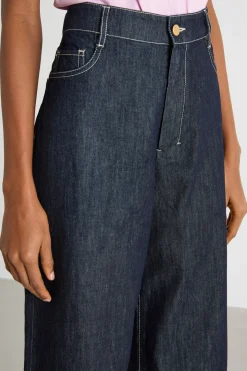 Jeans wide leg - Blu Notte