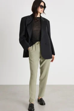 Jogger in cady fluido - Verde