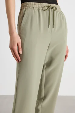 Jogger in cady fluido - Verde