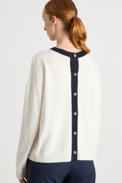 Maglia abbottonata sul retro - Bianco