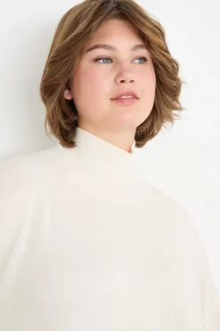 Maglia a collo alto - Bianco