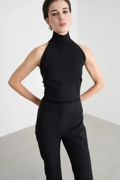 Maglia a collo alto - Nero