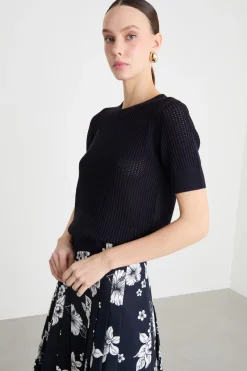 Maglia a costine - Blu