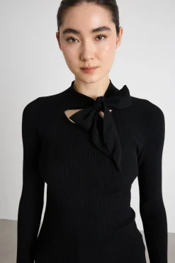 Maglia a costine - Nero