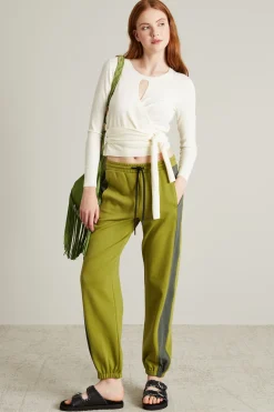 Maglia aderente con fusciacca - Latte
