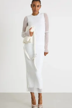 Maglia aderente con top abbinato - Bianco