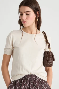 Maglia a maniche corte - Avorio