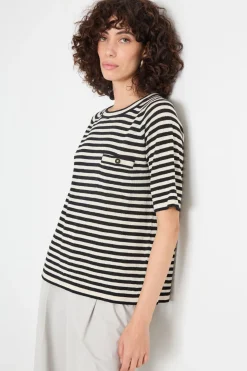 Maglia a maniche corte - Bianco Nero