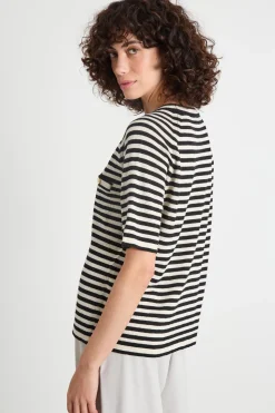Maglia a maniche corte - Bianco Nero