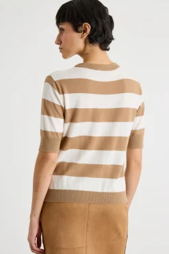 Maglia a maniche corte - Cammello Bianco