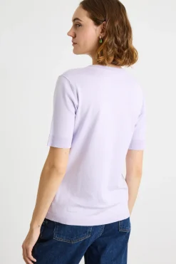 Maglia a maniche corte - Lilla