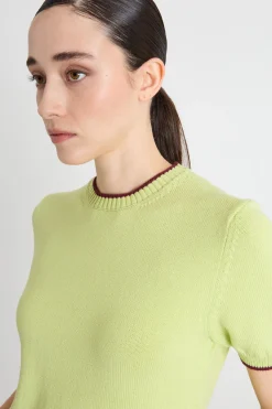 Maglia a maniche corte - Verde Bordeaux
