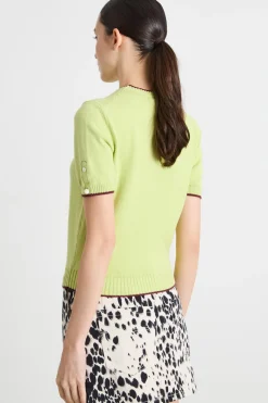 Maglia a maniche corte - Verde Bordeaux