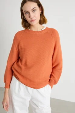 Maglia a punto links - Arancione