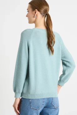 Maglia a punto links - Verde Acqua