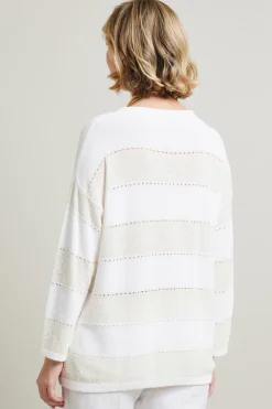 Maglia a righe - Bianco