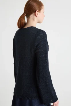 Maglia a spalla scesa - Blu