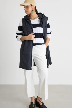 Maglia a trecce - Bianco Blu