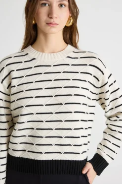 Maglia boxy - Bianco Nero