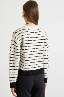 Maglia boxy - Bianco Nero