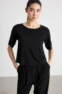 Maglia boxy - Nero