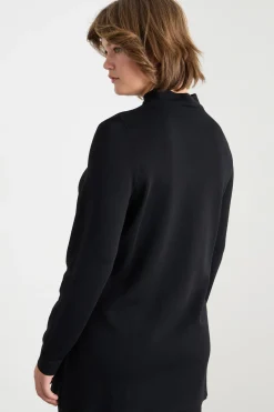Maglia con collo a cratere - Nero