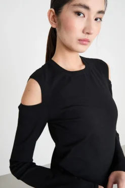 Maglia con cut-out sulle spalle - Nero