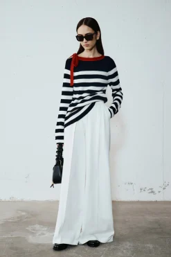 Maglia con fiocco - Blu Bianco Rosso