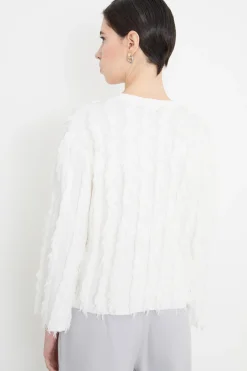Maglia con frange - Bianco