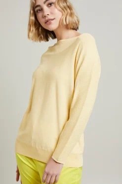 Maglia con maniche a kimono - Giallo