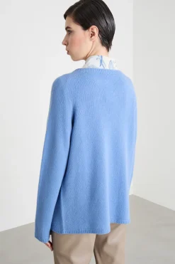 Maglia con maniche a raglan - Azzurro