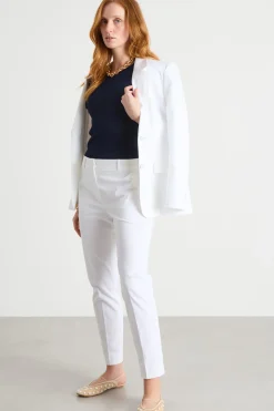 Maglia con maniche a volant - Blu