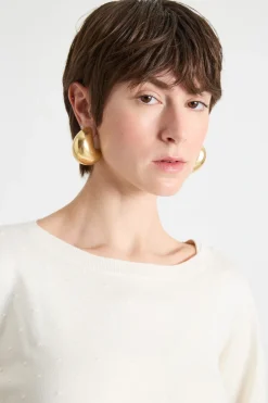 Maglia con nodi - Avorio