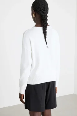 Maglia con ricami - Bianco Nero