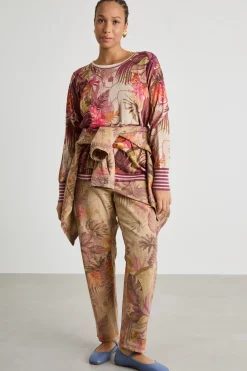 Maglia con stampa - Rosa Beige