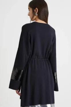 Maglia con strass - Blu