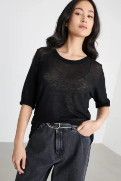 Maglia con top abbinato - Nero