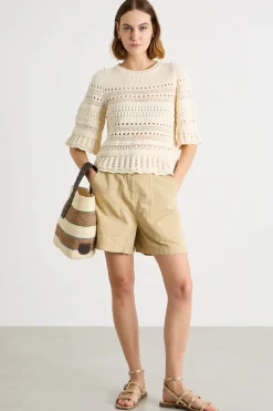 Maglia crochet - Avorio