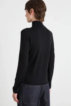 Maglia dolcevita leggera - Nero