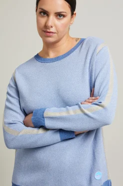 Maglia girocollo - Azzurro Oro