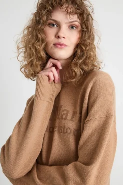 Maglia girocollo - Cammello