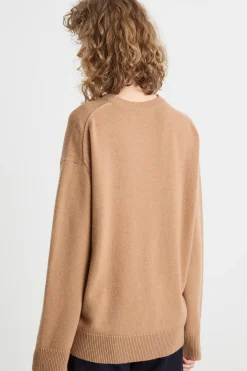 Maglia girocollo - Cammello