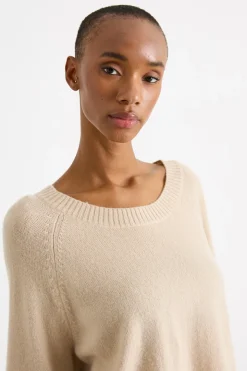 Maglia girocollo regolare - Beige