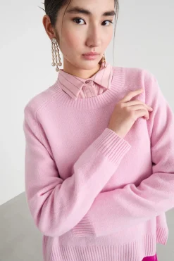 Maglia girocollo regolare - Rosa
