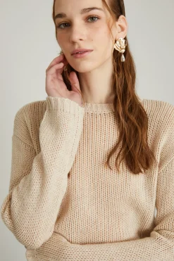 Maglia in cashmere - Beige