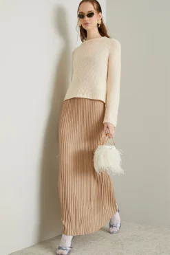 Maglia in cashmere - Beige Chiaro