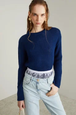 Maglia in cashmere - Blu
